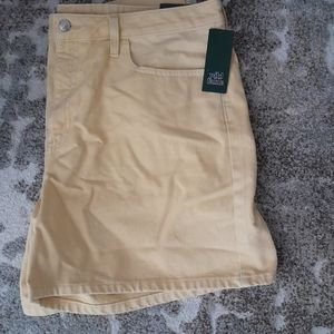 Wild Fable Women's Yellow Jean Shorts Size 18